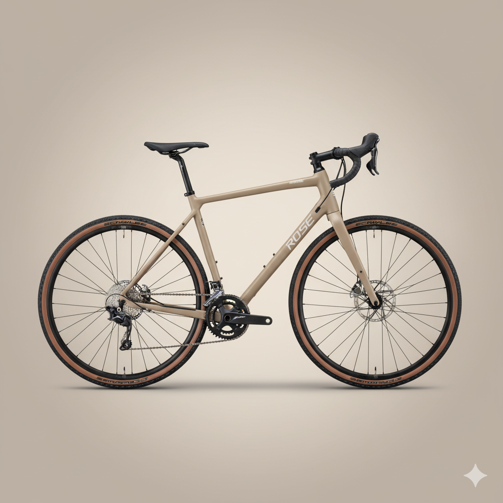 Hochwertige Studio-Darstellung eines CUBE Gravelbikes, als Icon für die CUBE Markenkategorie auf Gravelvibe